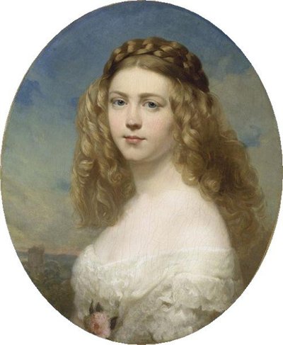 Portret van Prinses Amelia van Beieren door Franz Xaver Winterhalter